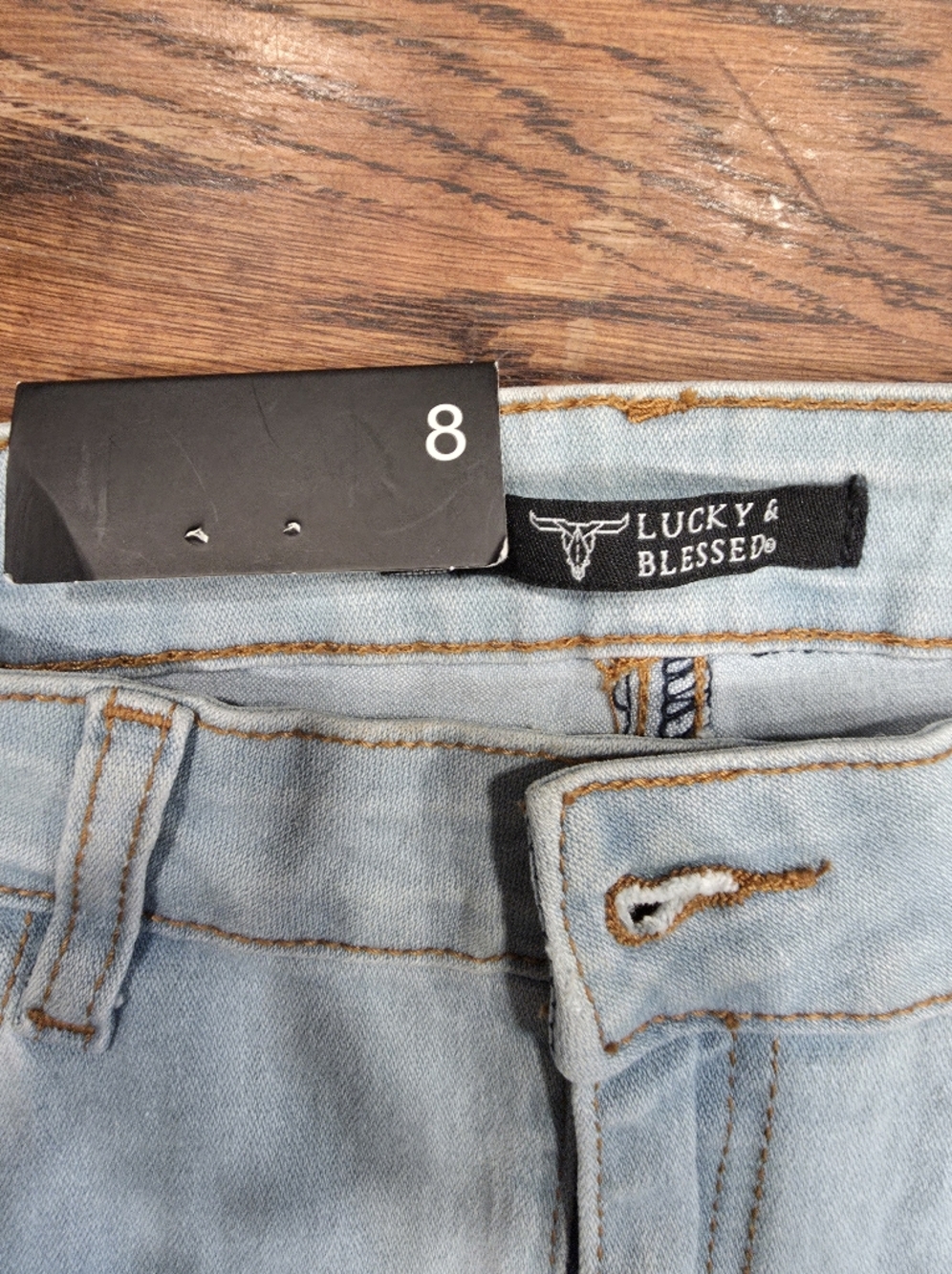 Lucky & Blessed Light Blue Ladies Jeans Size 8